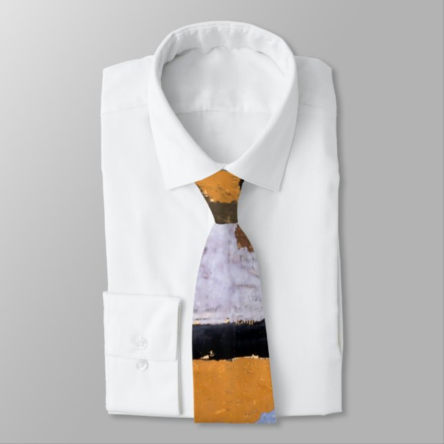 Paul Klee Abstract Painting Modern Art Neck Tie (Tied)