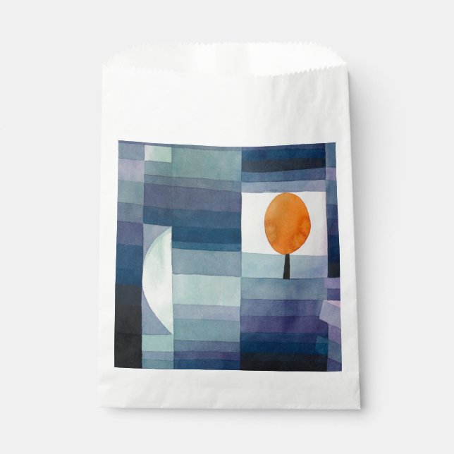 Paul Klee Abstract Tree Blue Painting Favor Bag (Front)