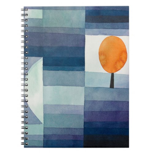 Paul Klee Abstract Tree Blue Painting Notebook