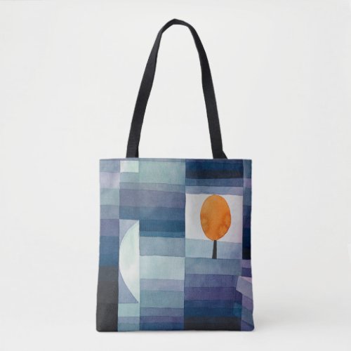 Paul Klee Abstract Tree Blue Painting Tote Bag