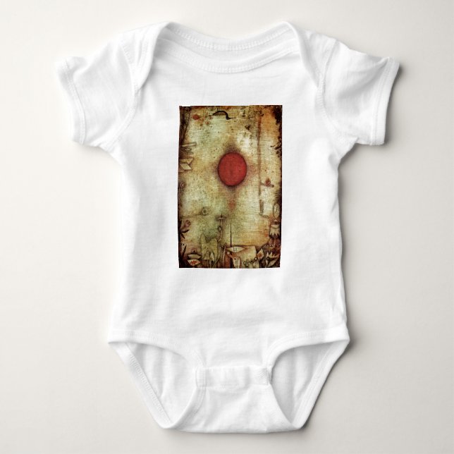 Paul Klee Ad Marginem Painting Baby Bodysuit (Front)
