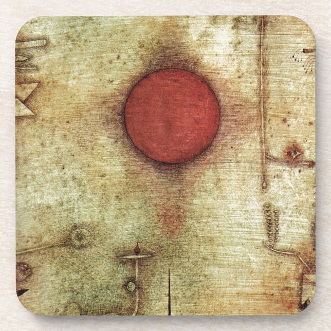 Paul Klee Ad Marginem Painting Drink Coaster (Front)