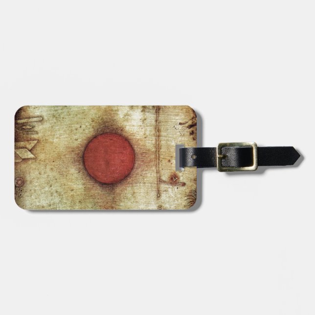 Paul Klee Ad Marginem Painting Luggage Tag (Front Horizontal)