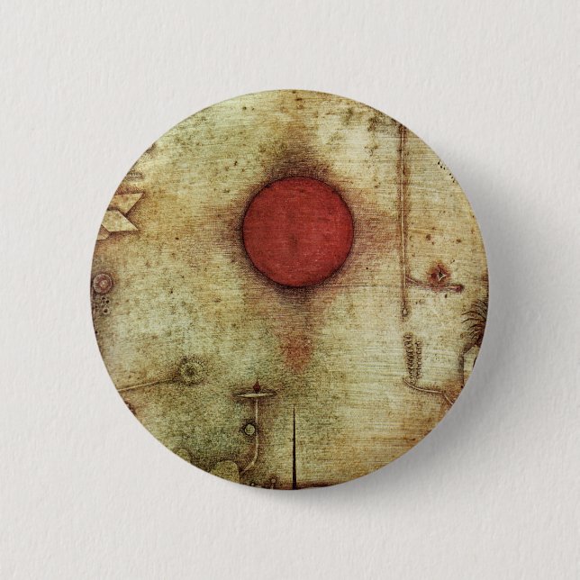 Paul Klee Ad Marginem Painting Pinback Button (Front)