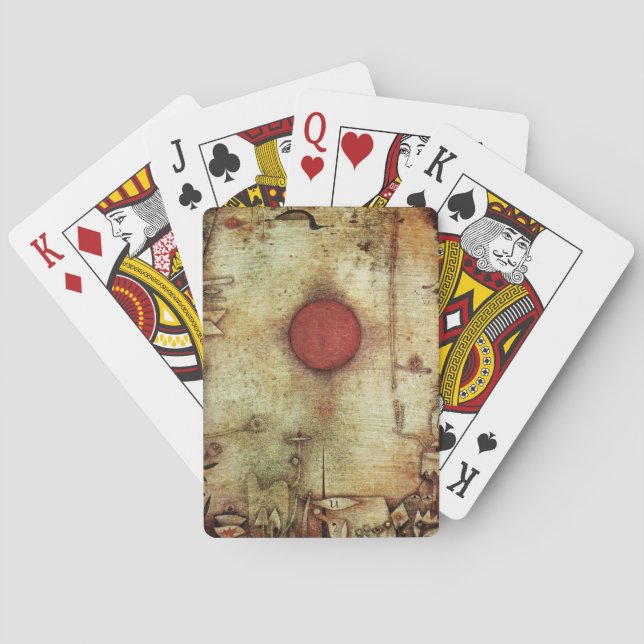 Paul Klee Ad Marginem Painting Poker Cards (Back)