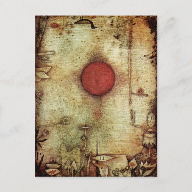 Paul Klee Ad Marginem Painting Postcard (Front)