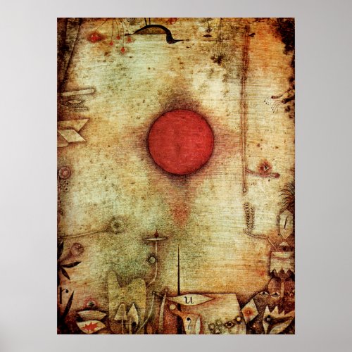 Paul Klee Ad Marginem Painting Poster
