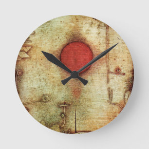 Paul Klee Ad Marginem Painting Round Clock