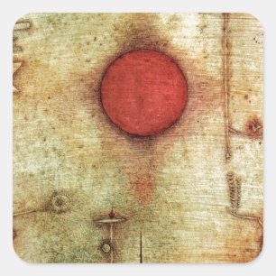 Paul Klee Ad Marginem Painting Square Sticker