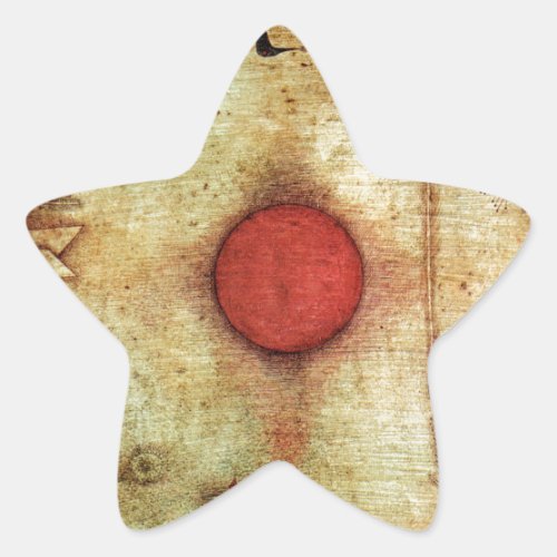 Paul Klee Ad Marginem Painting Star Sticker