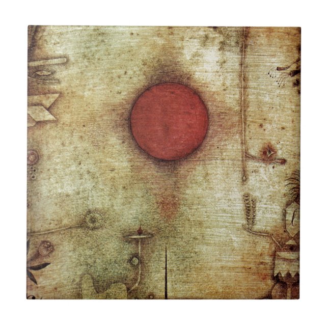 Paul Klee Ad Marginem Painting Tile (Front)