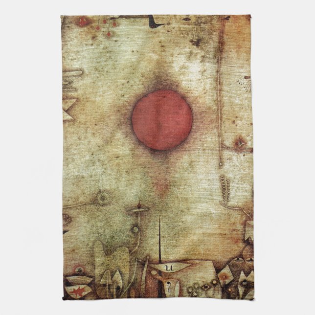 Paul Klee Ad Marginem Painting Towel (Vertical)