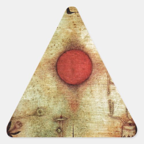 Paul Klee Ad Marginem Painting Triangle Sticker