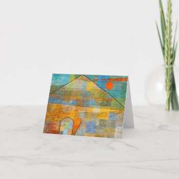 Paul Klee Ad Parnassum Note Card by VintageSpot at Zazzle