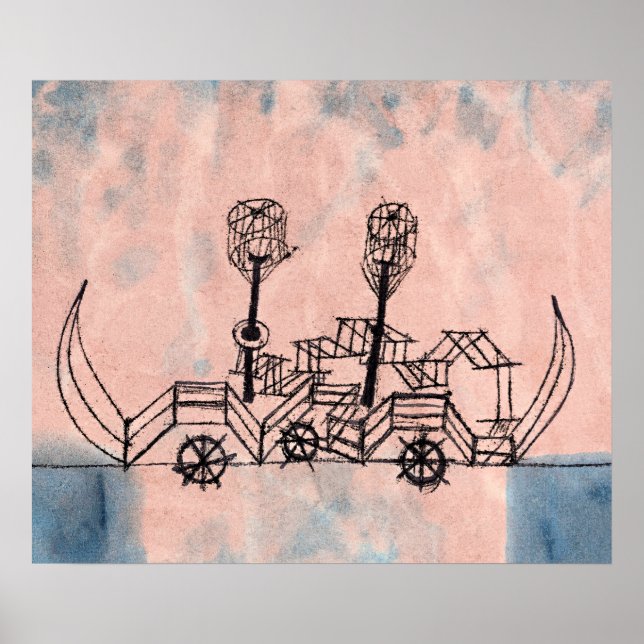Paul Klee - Alter Dampler (Old Steamboat), Poster (Front)