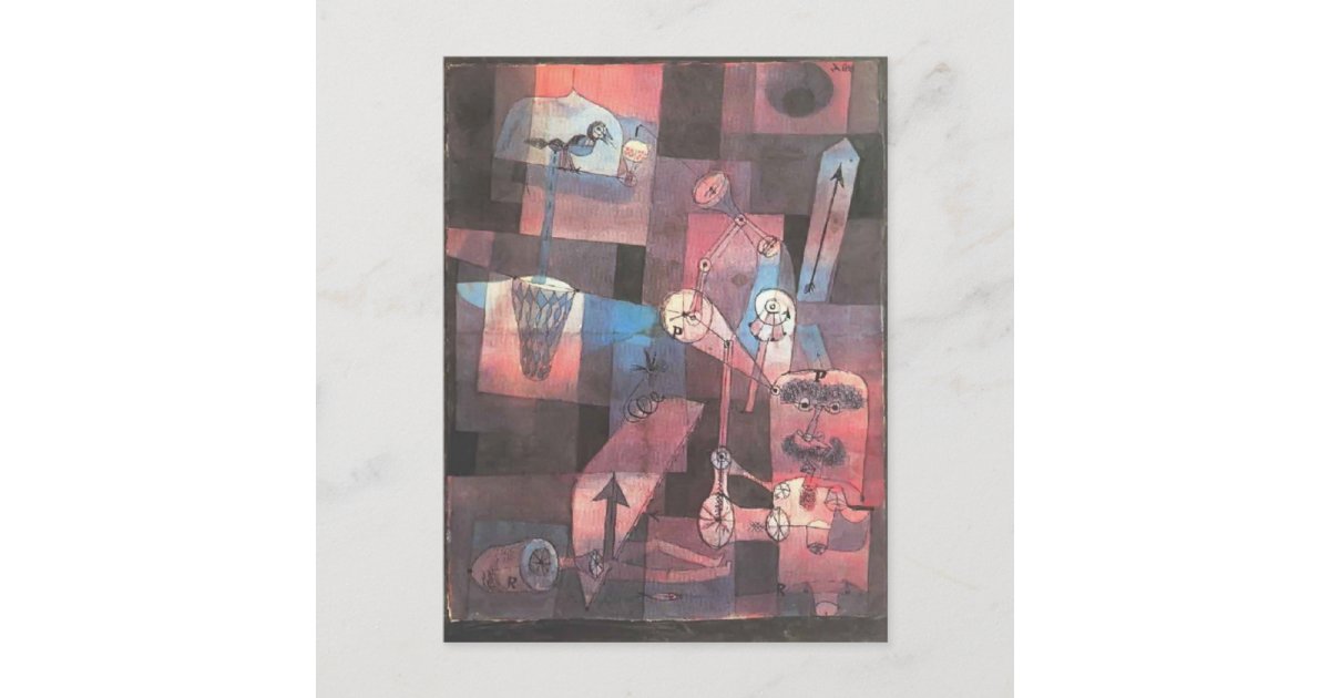 Paul Klee- Analysis of diverse perversities Postcard | Zazzle