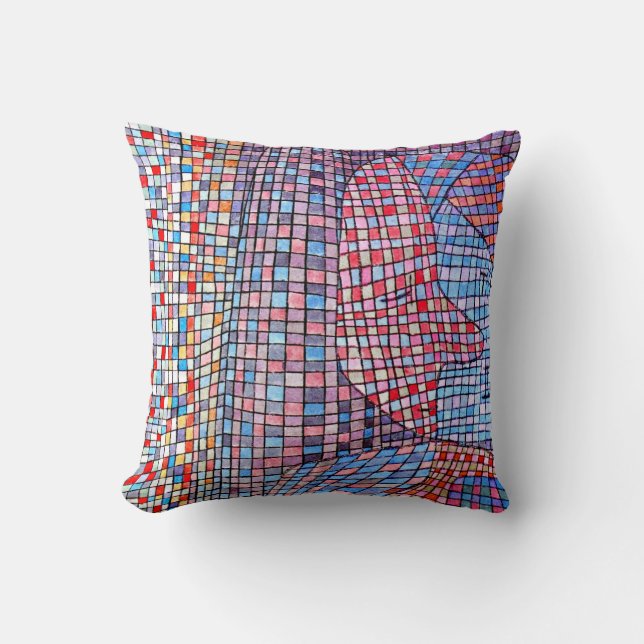 Paul Klee art: Abstruse painting Throw Pillow (Front)