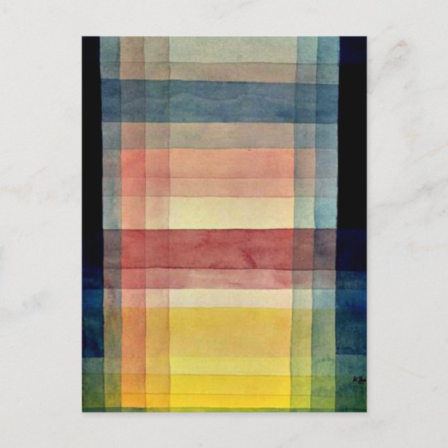 Paul Klee art: Architecture of the Plain Postcard (Front)