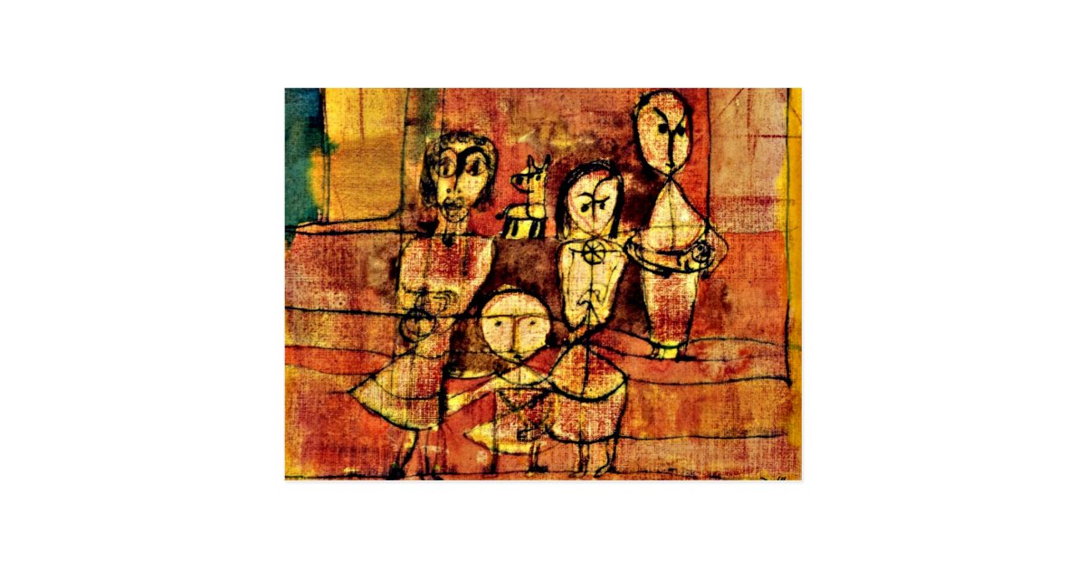 Paul Klee Art: Children and Dog Postcard | Zazzle.com