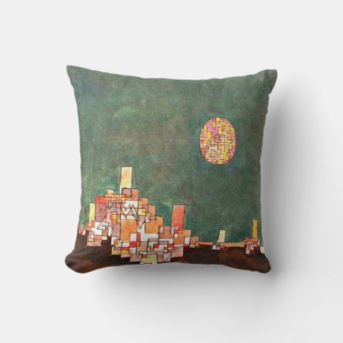 Paul Klee art Chosen Site Klee painting Throw Pillow