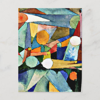 Paul Klee art: Colour-Shapes Postcard