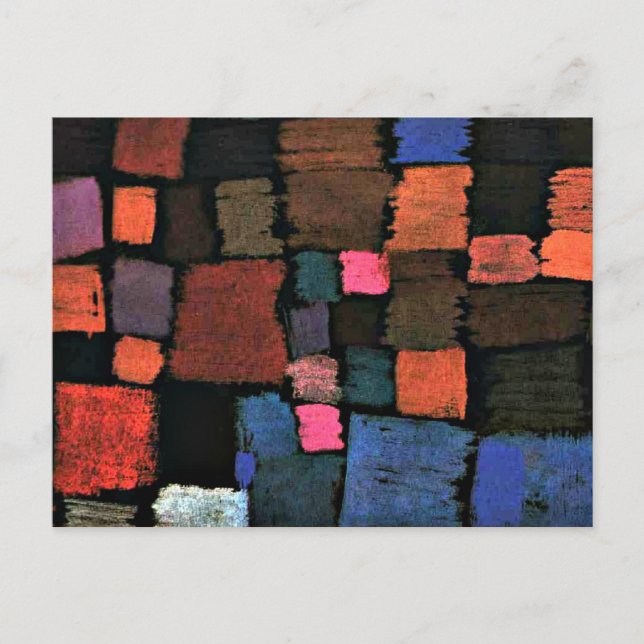 Paul Klee art, Coming to Bloom Postcard (Front)