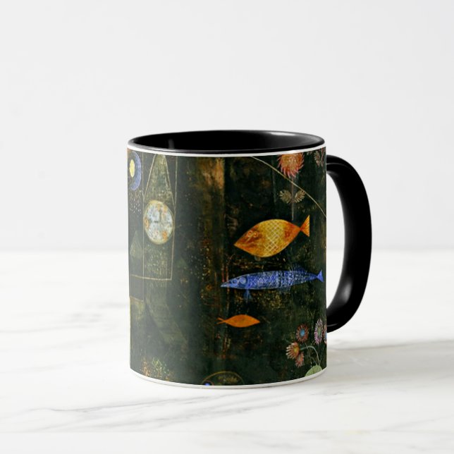Paul Klee art: Fish Magic, famous Klee painting Mug (Front Right)
