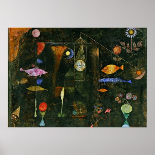 Paul Klee art Fish Magic famous Klee painting Poster