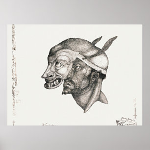 Paul Klee art, Komiker, Poster