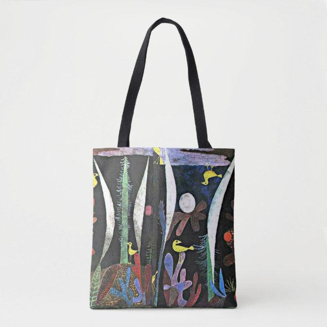 Paul Klee art: Landscape with Yellow Birds Tote Bag (Front)