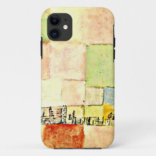 Paul Klee art _ Neuer Stadtteil in M iPhone 11 Case