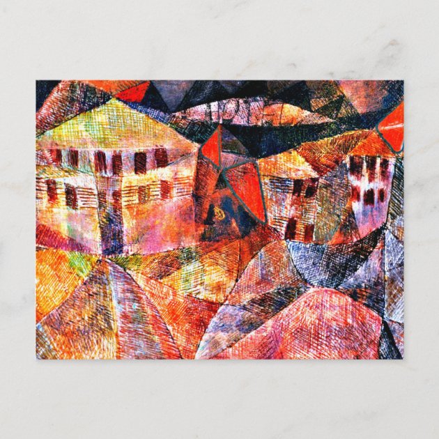 noch tastend Engel Postkarte / Postcard Art Paul Klee 