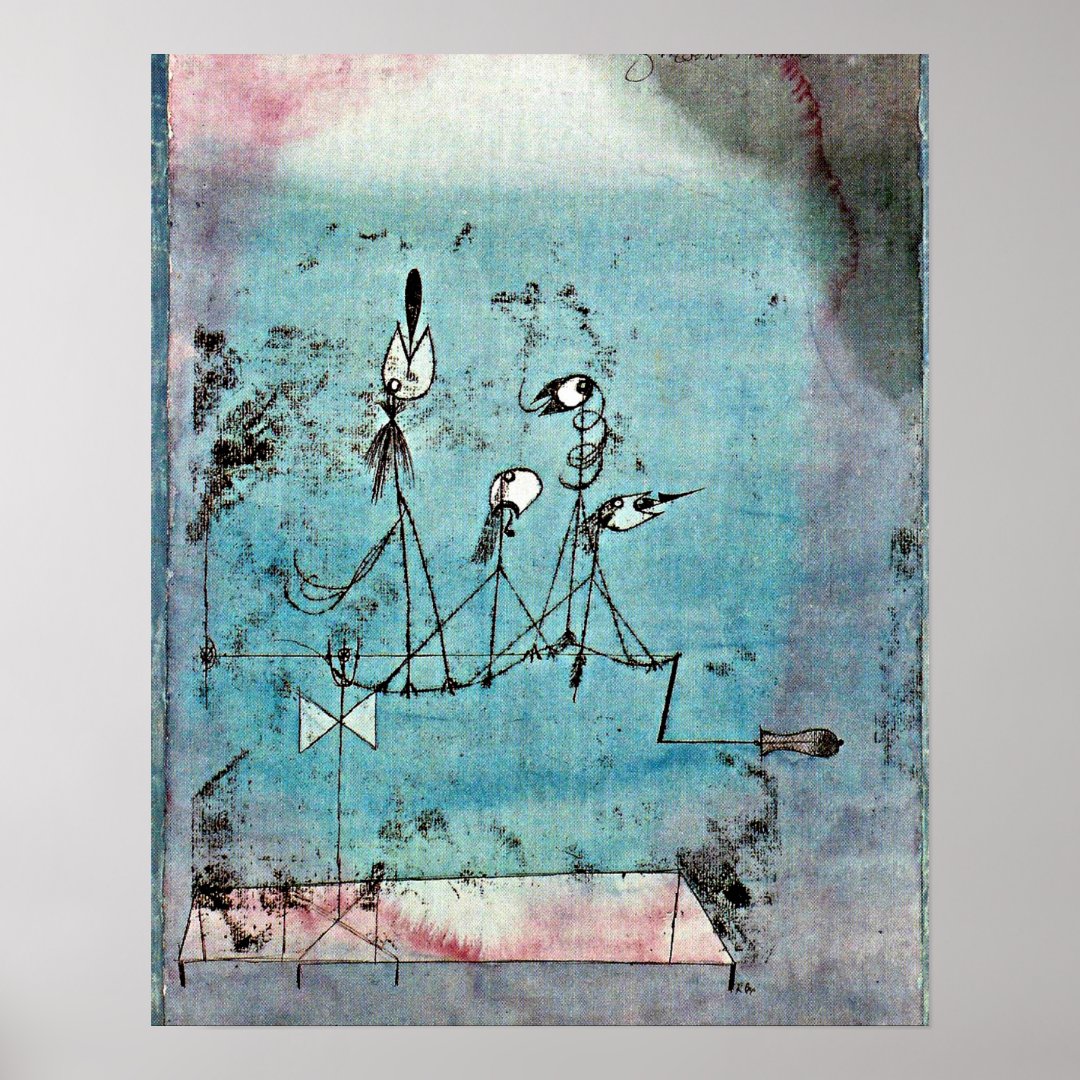 Paul Klee art, Twittering Machine Poster | Zazzle