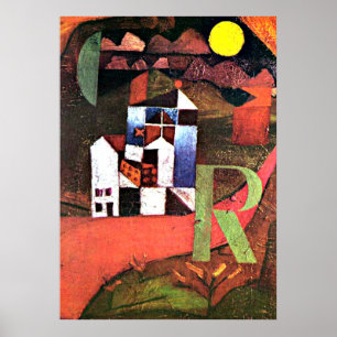 Paul Klee artwork, Villa R Poster