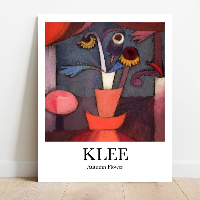 Paul Klee Autumn Flower Poster (Klee's vibrant Autumn Flower: Decorate your home with this iconic masterpiece!)