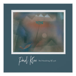 Paul Klee - Bird Wandering Off Poster