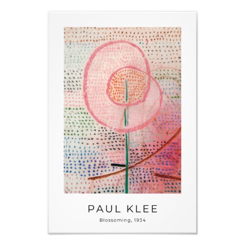 Paul Klee Blossoming _ Colorful Abstract Art Photo Print