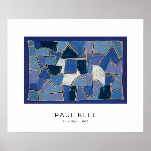 Paul Klee, Blue Night (1937) - Modern Fine Art Poster (Front)