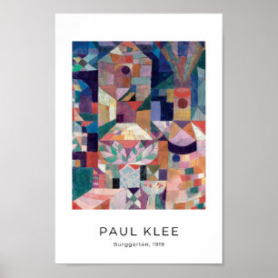 Paul Klee, Burggarten - Colorful Abstract Art Poster