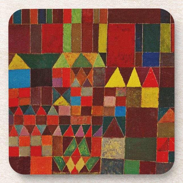 Paul Klee Castle And Sun Beverage Coaster (Front)