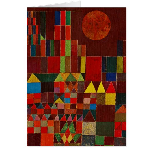 Paul Klee Castle And Sun Cards (Front)