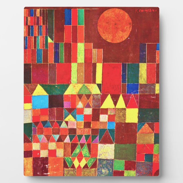 Paul Klee - Castle And Sun Plaque (Front)