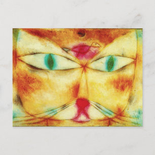 Paul Klee Cat and Bird Postcard