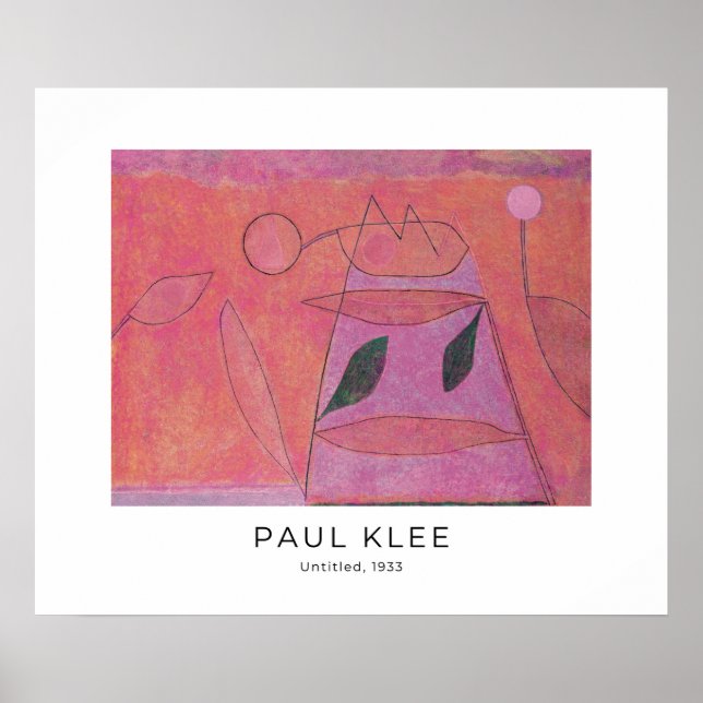 Paul Klee, Colorful Abstract Modern Fine Art Poster (Front)