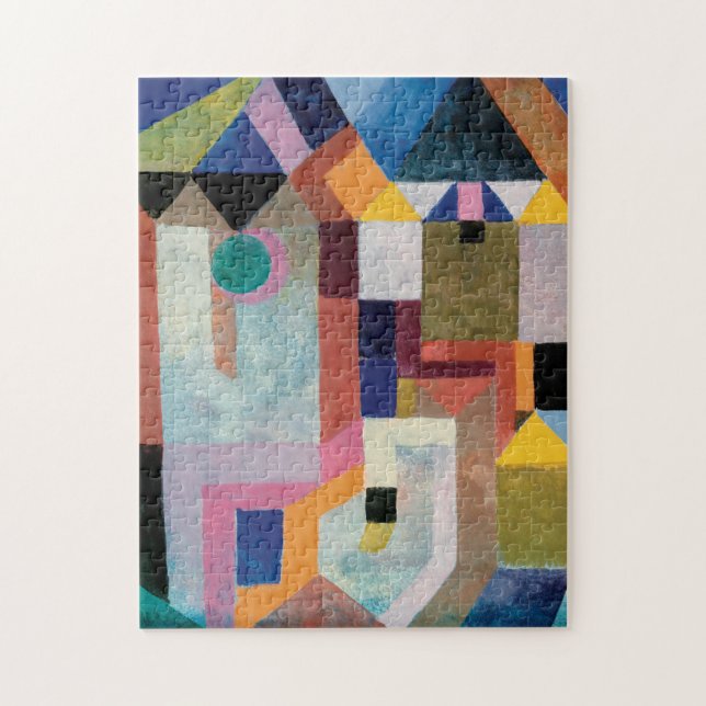 Paul Klee, Colorful Architecture (1917) - Colorful Jigsaw Puzzle (Vertical)