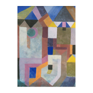 Paul Klee Colorful Architecture Acrylic Print