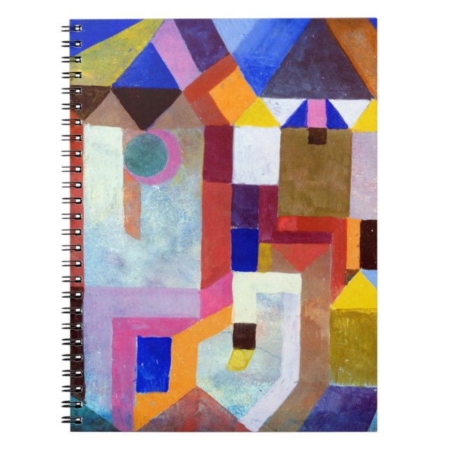 Paul Klee Colorful Architecture Notebook (Front)