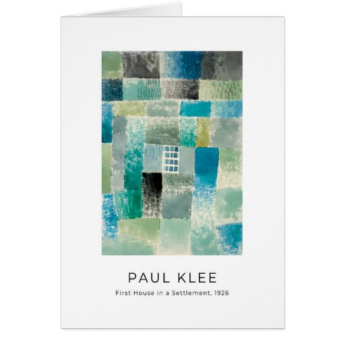 Paul Klee Colorful Modern Abstract Fine Art Card