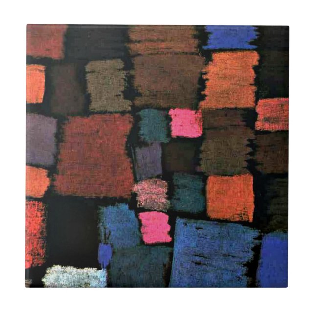 Paul Klee: Coming to Bloom Ceramic Tile (Front)