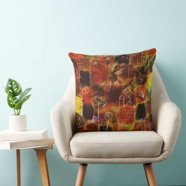 Paul Klee - Cosmic Composition Throw Pillow (Chair)